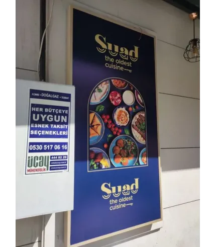 Suad restaurant ışıklı tabela