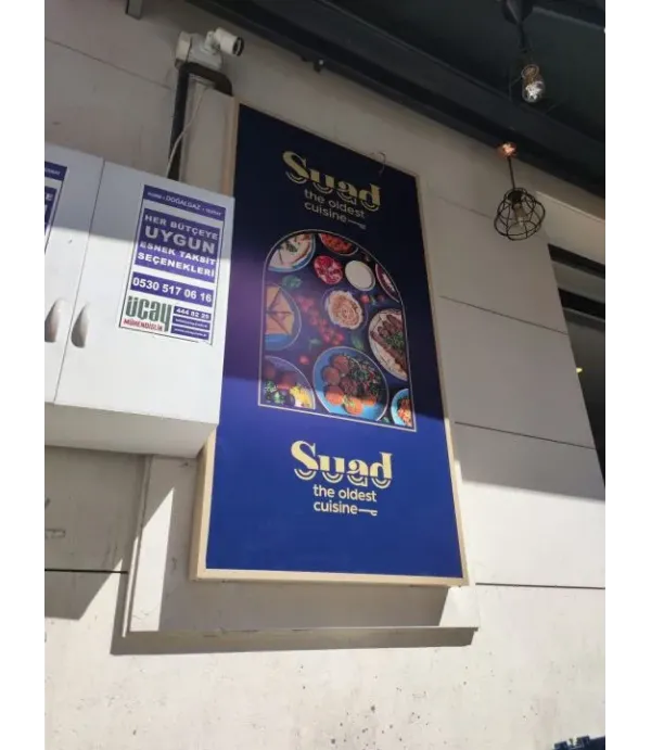 Suad restaurant ışıklı tabela