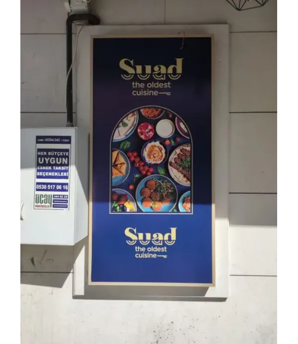 Suad restaurant ışıklı tabela