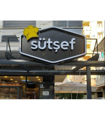 Sütşef ışıklı alın tabelası
