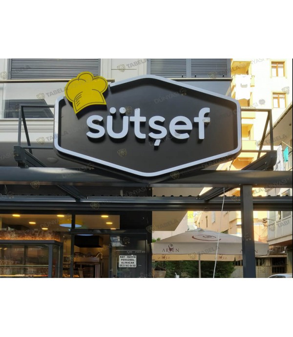 Sütşef ışıklı alın tabelası