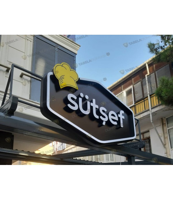 Sütşef ışıklı alın tabelası