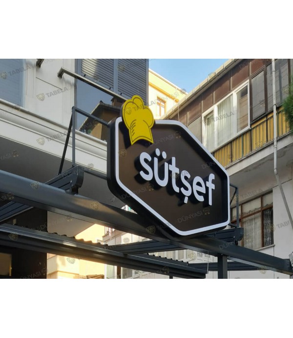 Sütşef ışıklı alın tabelası