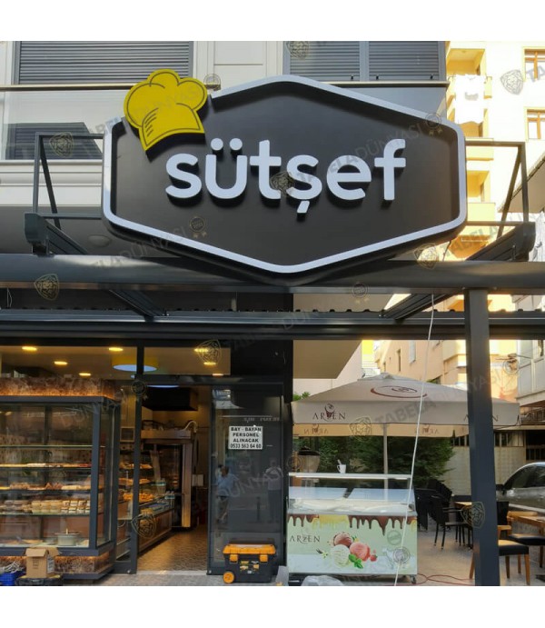 Sütşef ışıklı alın tabelası