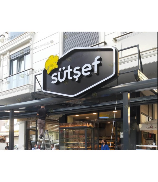 Sütşef ışıklı alın tabelası