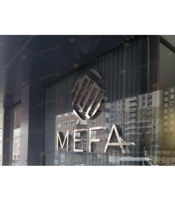 Mefa Mimarlık Krom Kutu Harf