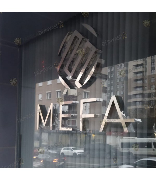 Mefa Mimarlık Krom Kutu Harf