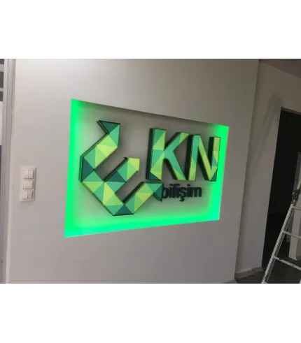 EKN Bilişim Banko Arkası Işıklı Kutu Harf Tabela