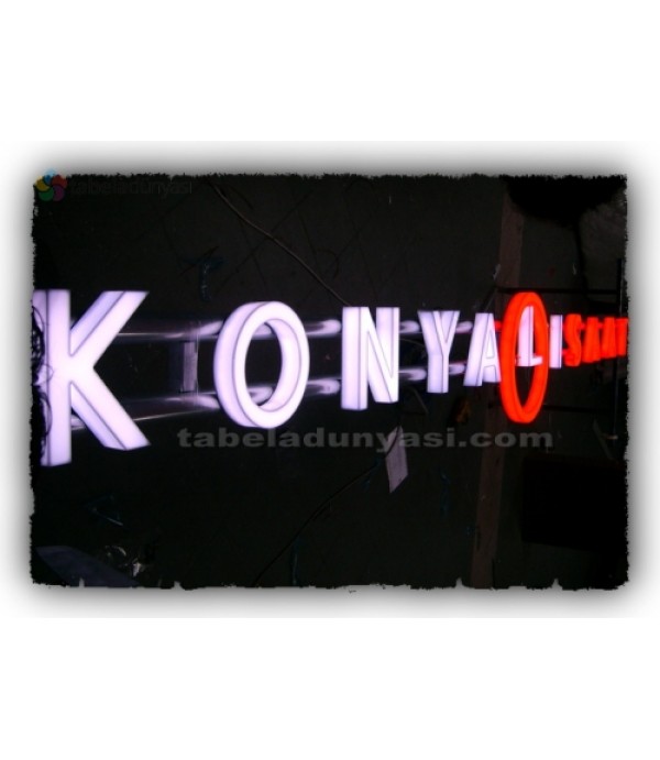 Konyalı Saat Kutu Harf Tabela