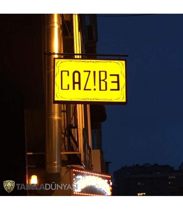 Cazibe Bar Çift Taraflı Ahşap Small Light Box