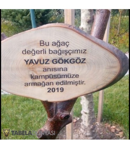 Darüşşafaka Cemiyeti Ahşap Ayaklı Tabela