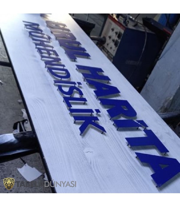 Durul Harita Mühendislik Işıklı Ahşap Tabela