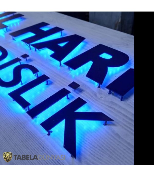 Durul Harita Mühendislik Işıklı Ahşap Tabela