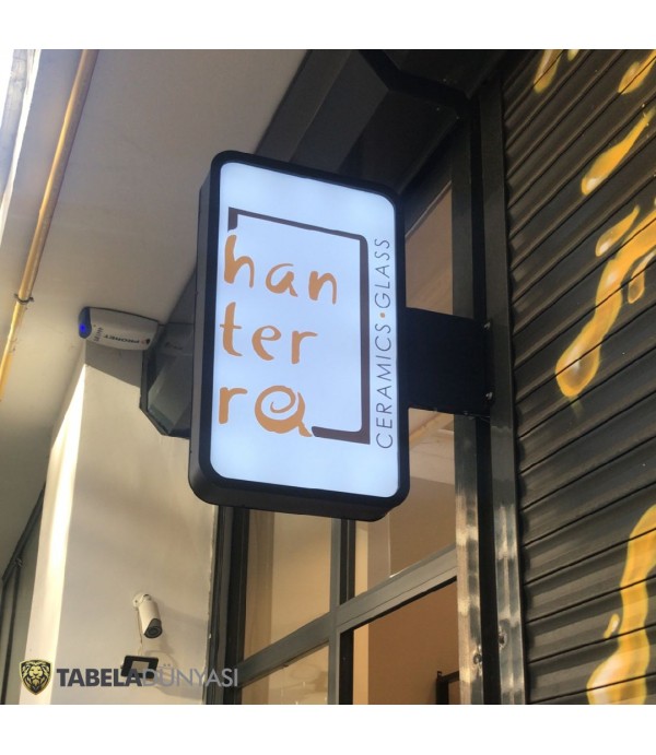 Hanterra İstanbul Çift Taraflı Işıklı Tabela