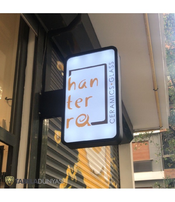 Hanterra İstanbul Çift Taraflı Işıklı Tabela