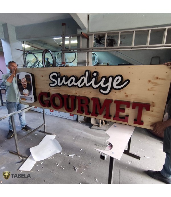 Suadiye Ahşap Tabela