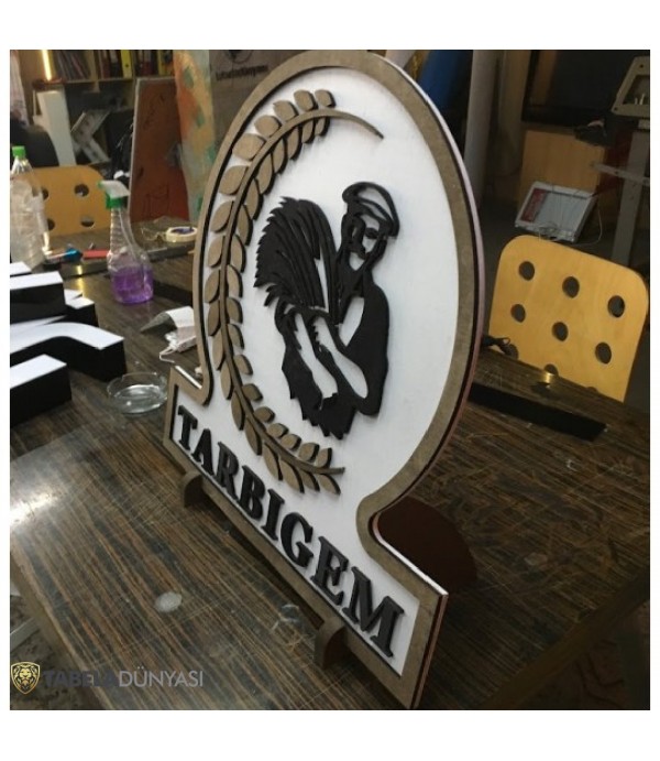 Tarbıgem Ahşap Tabela