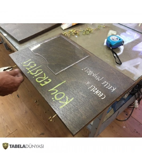 TazeList Naturel Fresh Food Ahşap Menü