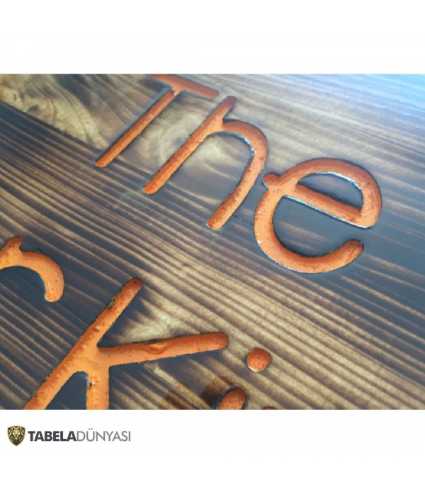 The Burger Kitchen Ahşap Tabela İmalat