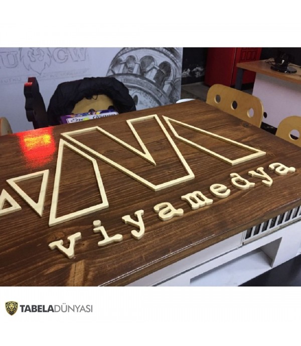 Viya Medya Ahşap Tabela Tasarımımız