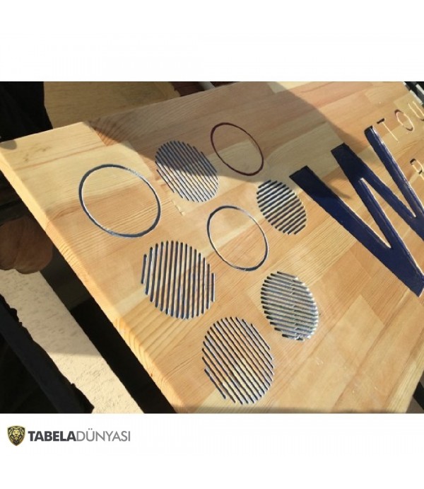 W Tourıstıc Caddebostan Ahşap Tabela