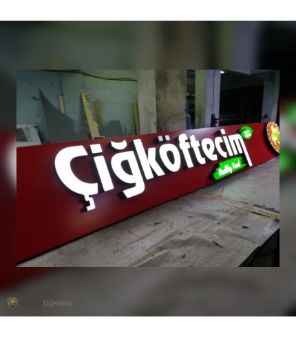 Almanya Çiğköftecim Işıklı Tabela
