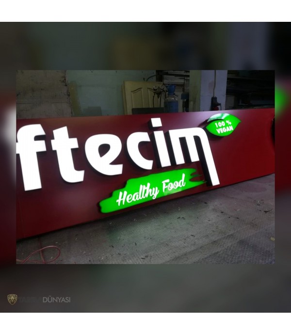 Almanya Çiğköftecim Işıklı Tabela