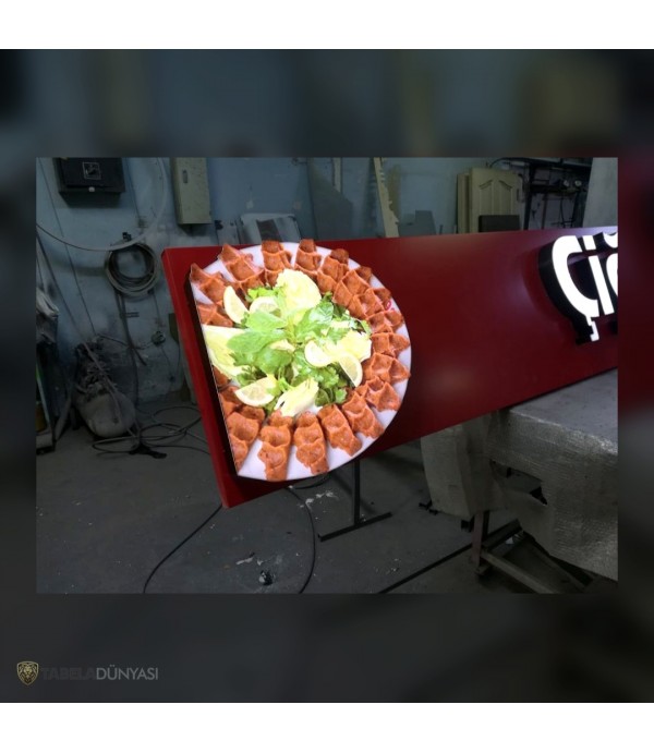 Almanya Çiğköftecim Işıklı Tabela