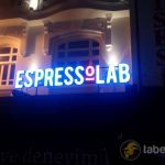 espresso_lab ışıklı tabela