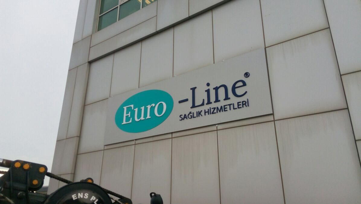 euro line ışıklı tabela