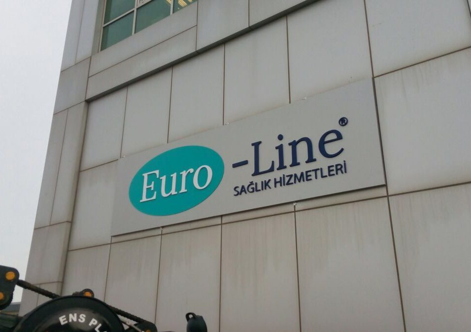 euro line ışıklı tabela