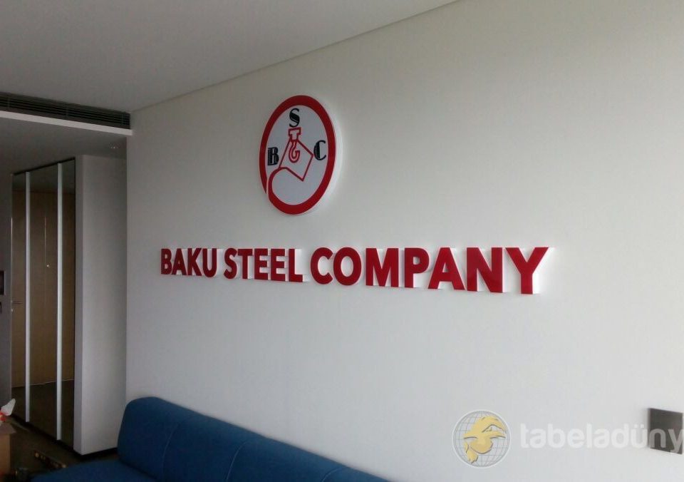 baku steel company kutu harf tabela