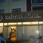 Kristal Döner Kutu Harf Tabela