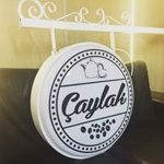 Caylak Cafe(Caylak Kafe)Isıklı Cıft Taraflı Ferforje Daıre Hazır Tabela