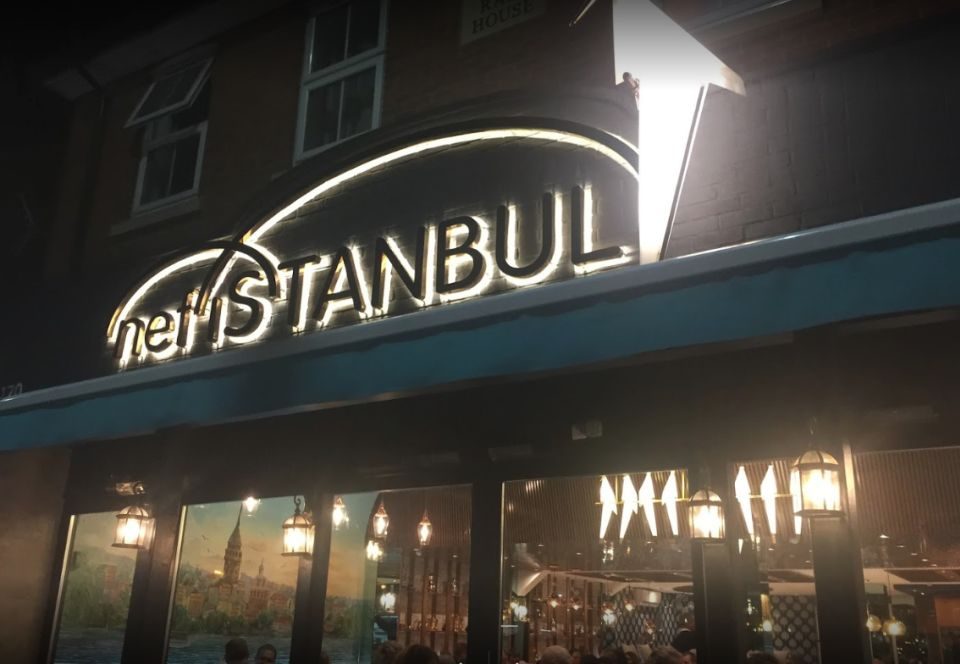 NefIstanbul Oxford Endırek Led Aydınlatma Sarı Gold Kutu Harf Tabela