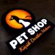 Pet Shop Neon Etkılı Isıklı Kutu Harf Tabela