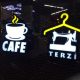 Cafe Ve Terzi 3D Led Tabela (Neon Etkili Tabela)