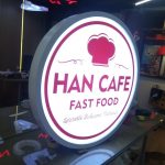 Han Cafe Fast Food Isıklı Hazır Daire Tabela