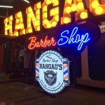 Almanya Hangau's Barber Shop Isıklı Tabela imalatı