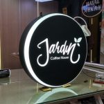 Jardin Coffee Hause Isıklı Hazır Daire Tabela