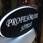 Profesorler Sitesi Isıklı Elips Hazır Tabela