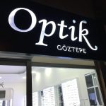 Goz Optik Isıklı Kristal Tabela