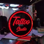 Tattoo Studio Isıklı daire tabela imalatı