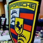 Porsche 3D Led Tabela