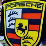 Porsche Isıklı Tabela imalat