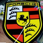 Porsche Isıklı Tabela İsvicre imalatı