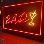 Bar neon led tabela