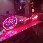 Donuts neon hortum led tabela