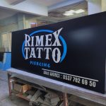 Rımex Tatto Isıklı kesme harf Tabela imalat