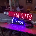 Chıxsports Fitness Almanya neon Hortum LED Tabela